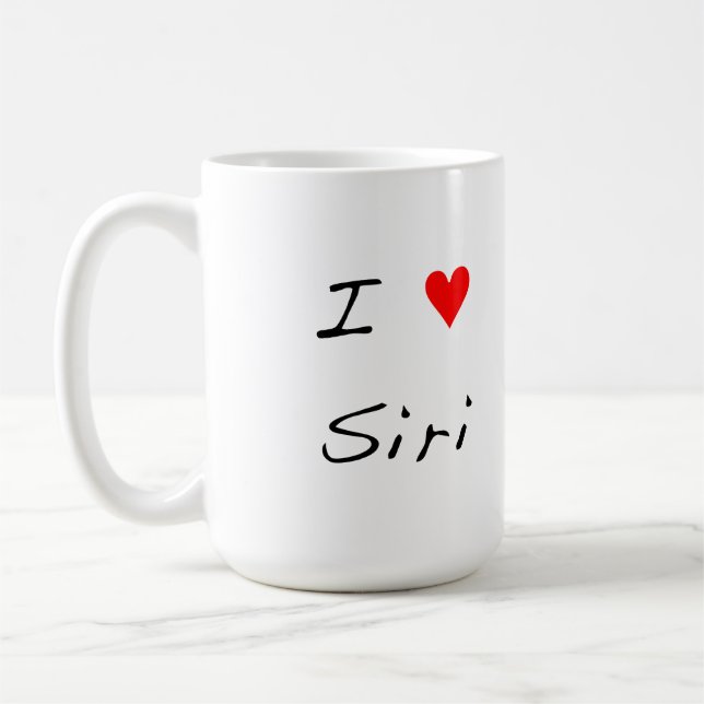 I Herz Siri Tasse (Links)