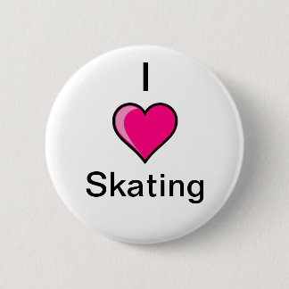 I Herz-Skaten-Knopf Button