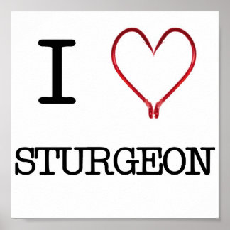 I [Herz] Sturgeon Poster