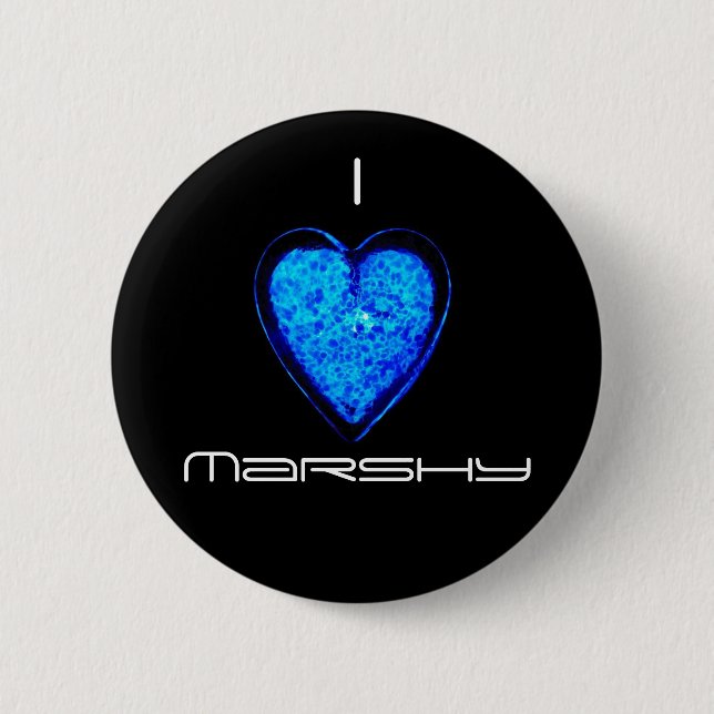 I Herz-sumpfiger Knopf Button (Vorderseite)