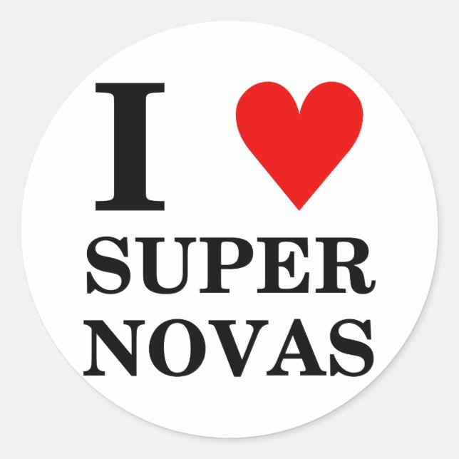 I (Herz) SuperNovas Sticker (Vorderseite)