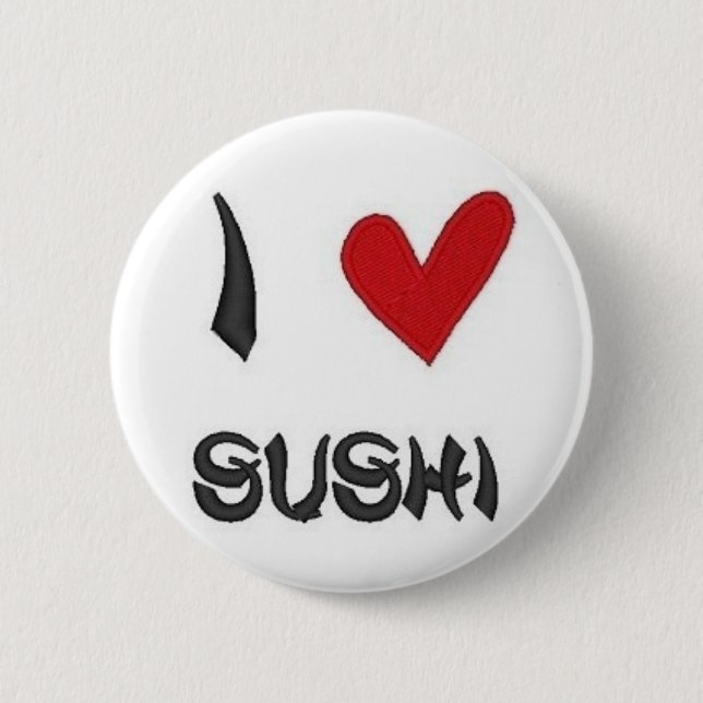 I Herz-Sushi Button (Vorderseite)