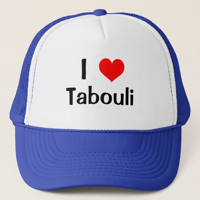 I Herz Tabouli Truckerkappe (Vorderseite)