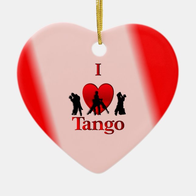 I Herz-Tango Keramikornament (Vorne)