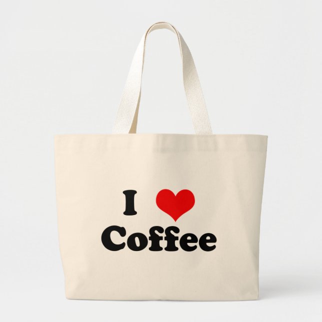 I Herz-Tasche Bas Jumbo Stoffbeutel (Vorne)