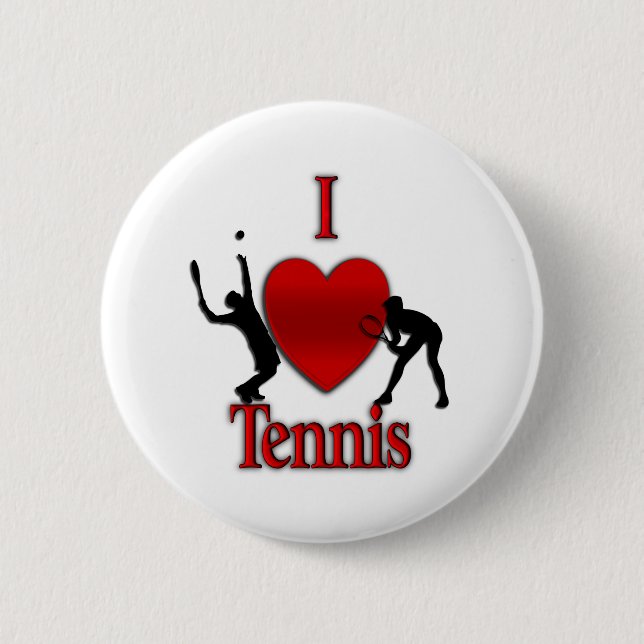 I Herz-Tennis Button (Vorderseite)