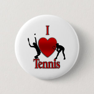 I Herz-Tennis Button
