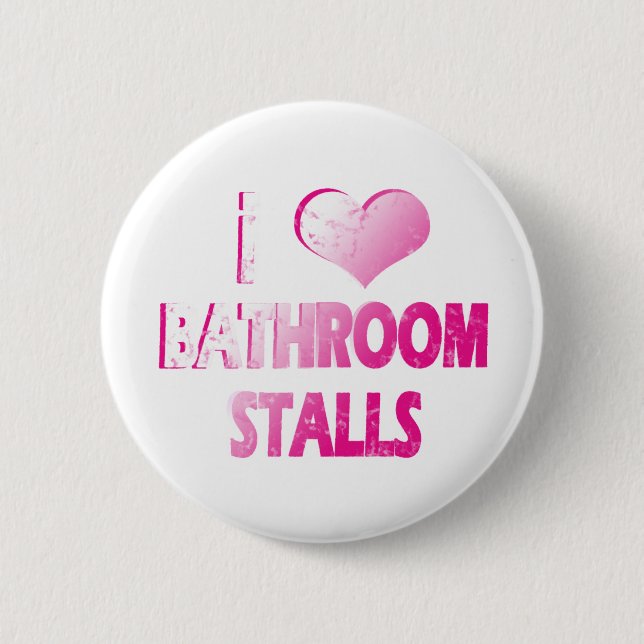 I Herz-Toilettenkabinen Button (Vorderseite)