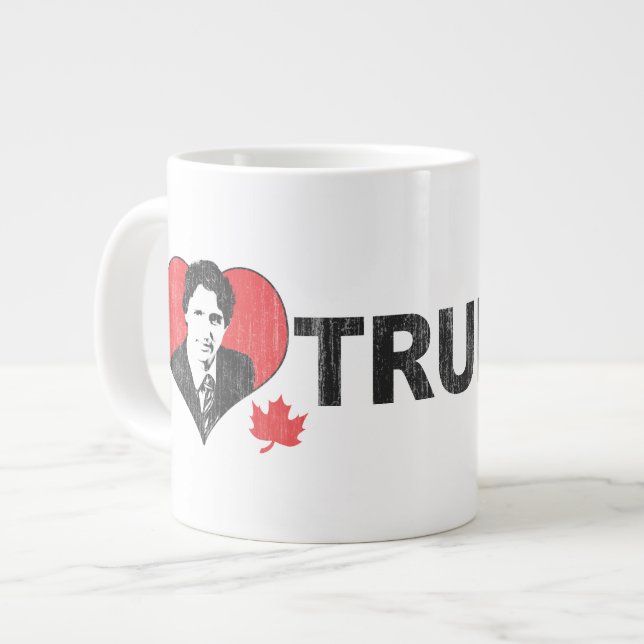 I Herz Trudeau Jumbo-Tasse (Vorderseite Links)