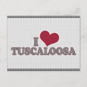 I (Herz) Tuscaloosa (Alabama) Unterstützung der Sa Postkarte