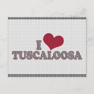 I (Herz) Tuscaloosa (Alabama) Unterstützung der Sa Postkarte
