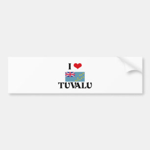 I HERZ TUVALU AUTOAUFKLEBER