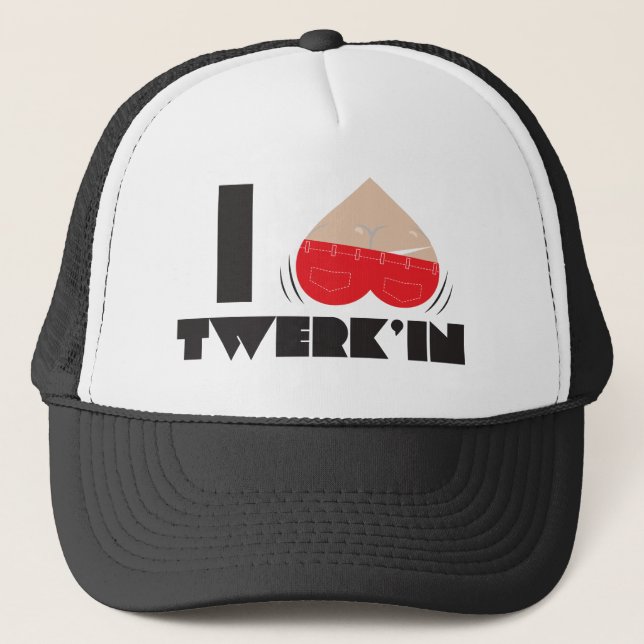 I Herz-Twerkin Truckerkappe (Vorderseite)