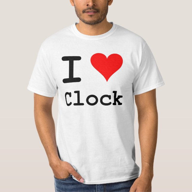 I Herz-Uhr-T - Shirt (Vorderseite)