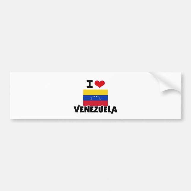 I HERZ VENEZUELA AUTOAUFKLEBER (Vorne)