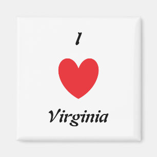I Herz-Virginia-Magnet Magnet