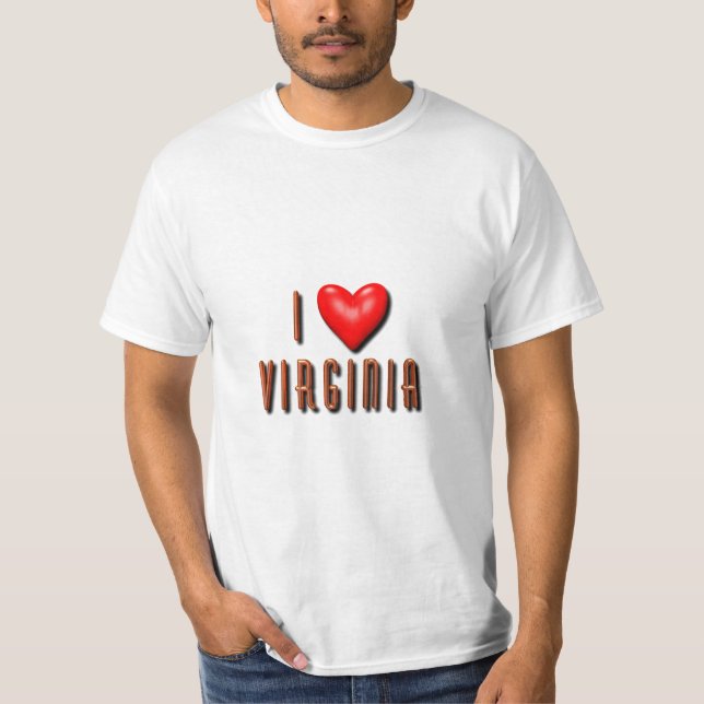 I Herz Virginia T-Shirt (Vorderseite)