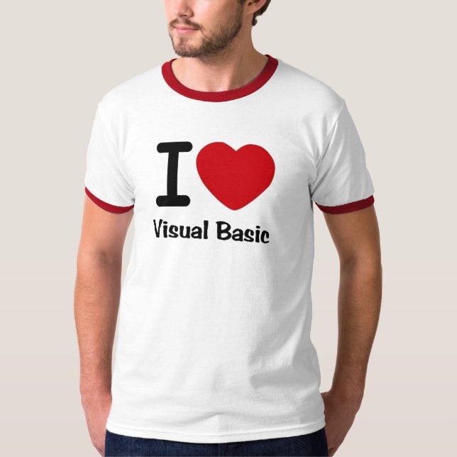 I Herz Visual Basic T-Shirt (Vorderseite)