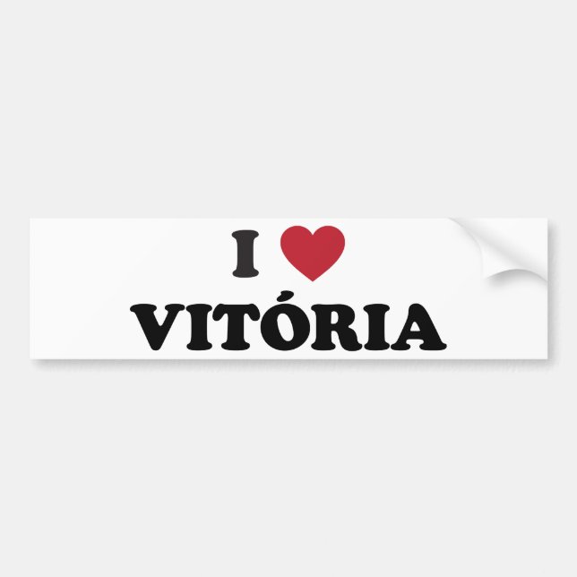 I Herz Vitória Brasilien Autoaufkleber (Vorne)