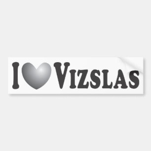 I Herz Vizslas - Autoaufkleber