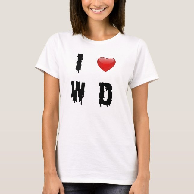 I Herz WD T-Shirt (Vorderseite)