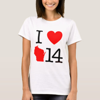 I Herz Wisconsin 14 T-Shirt