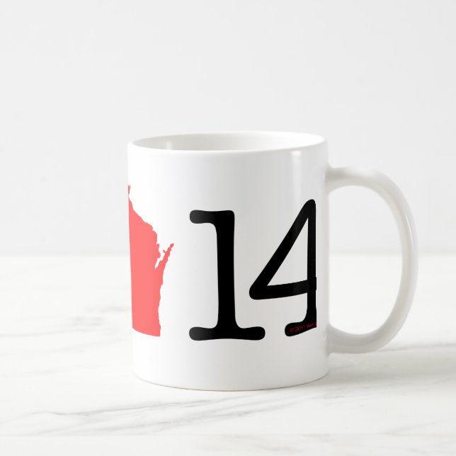 I Herz Wisconsin 14 Tasse (Rechts)