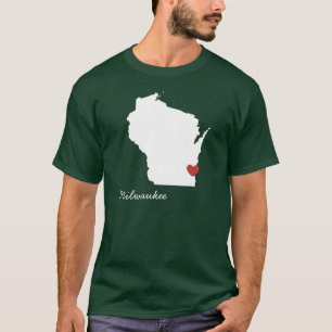 I Herz Wisconsin - kundengerechte Stadt T-Shirt