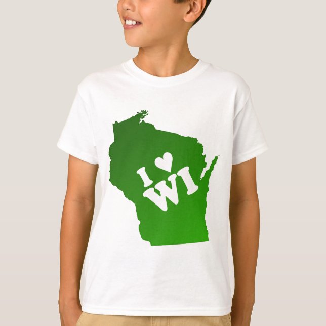 I Herz Wisconsin T-Shirt (Vorderseite)