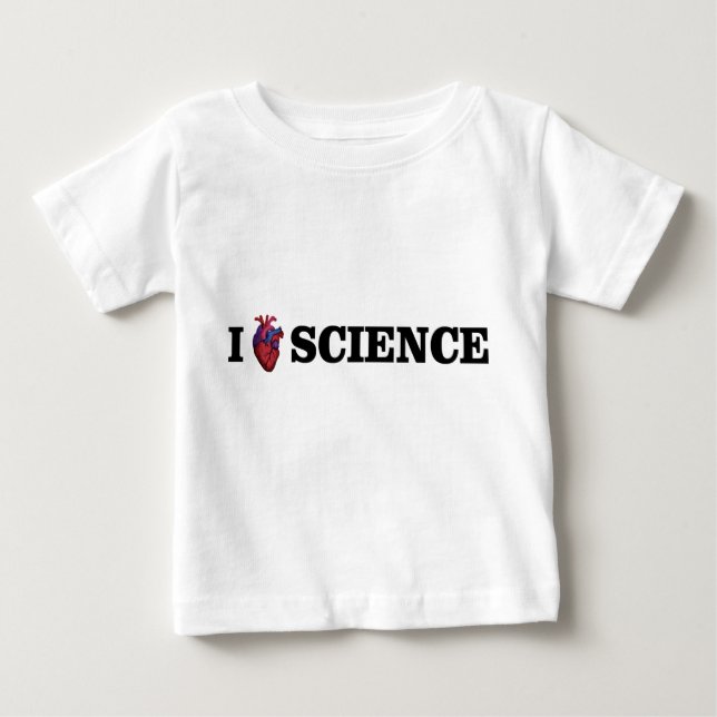I Herz-Wissenschaft Baby T-shirt (Vorderseite)