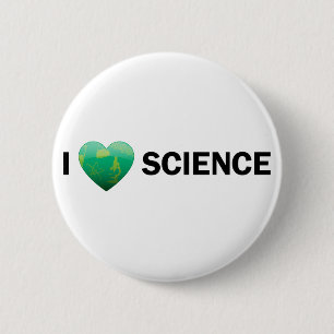 I Herz-Wissenschafts-Knopf Button