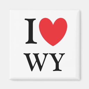 I Herz-Wyoming-Magnet Magnet