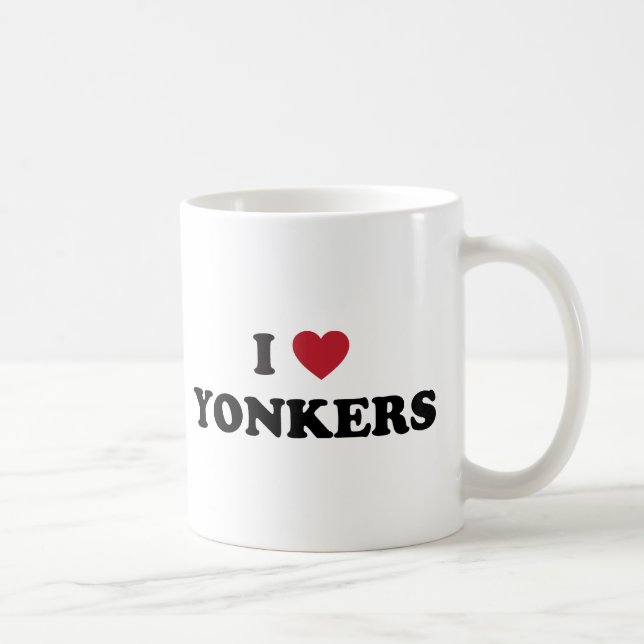 I Herz Yonkers New York Kaffeetasse (Rechts)