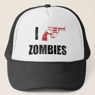 I Herz-Zombiekappe der Schrotflinte-Zombie-I Truckerkappe