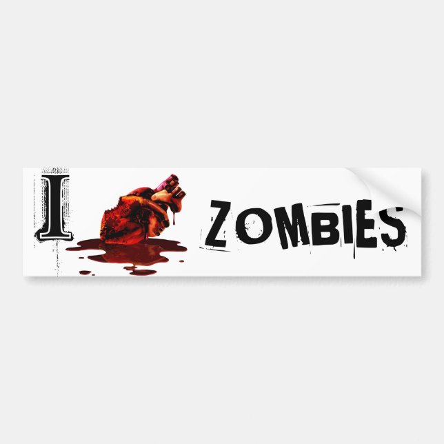 I HERZ-ZOMBIES - Autoaufkleber (Vorne)