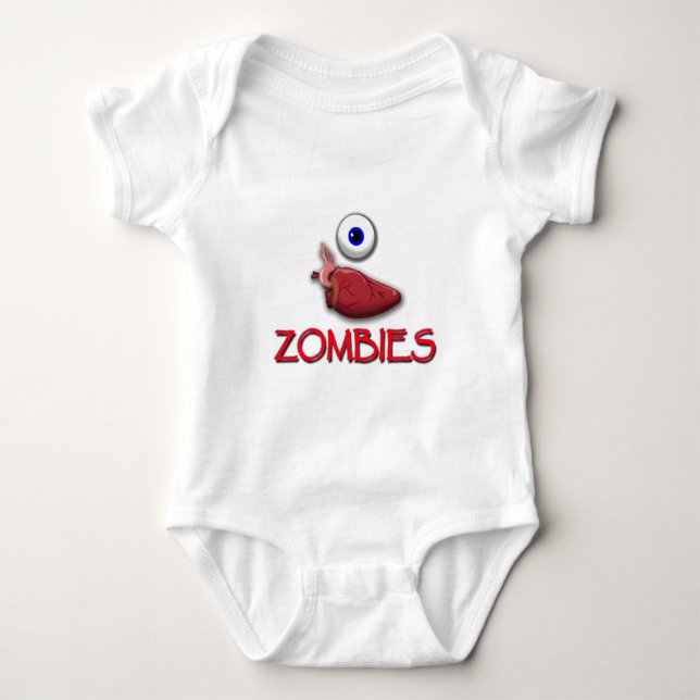 I HERZ-ZOMBIES BABY STRAMPLER (Vorderseite)