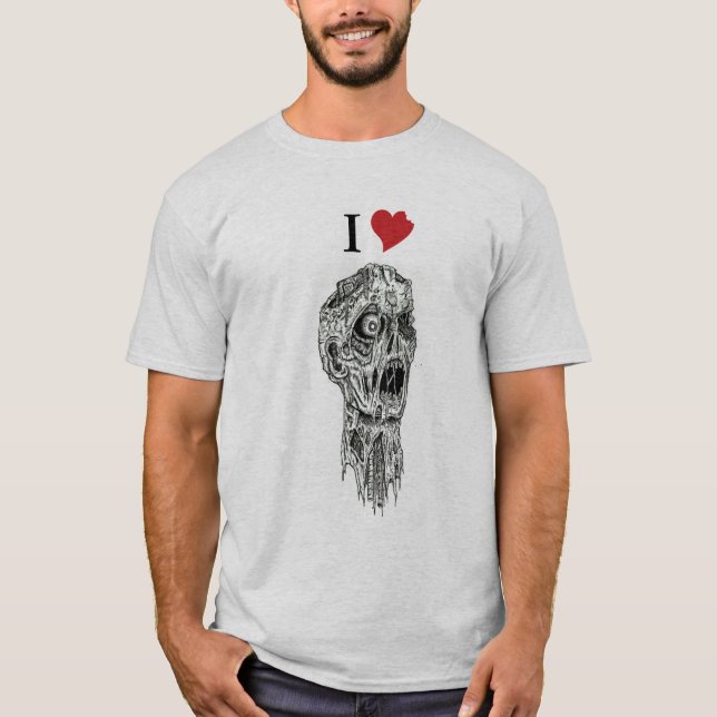 I Herz-Zombies T-Shirt (Vorderseite)