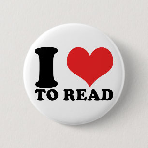 I Herz zum zu lesen Button