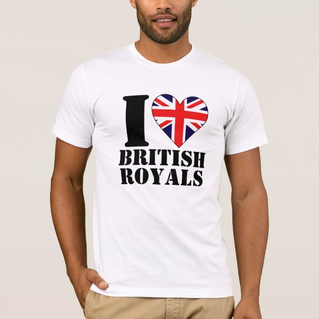 I Herzbritisches Royals-Shirt T-Shirt (Vorderseite)