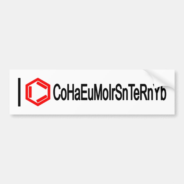 I Herzchemie Autoaufkleber (Vorne)