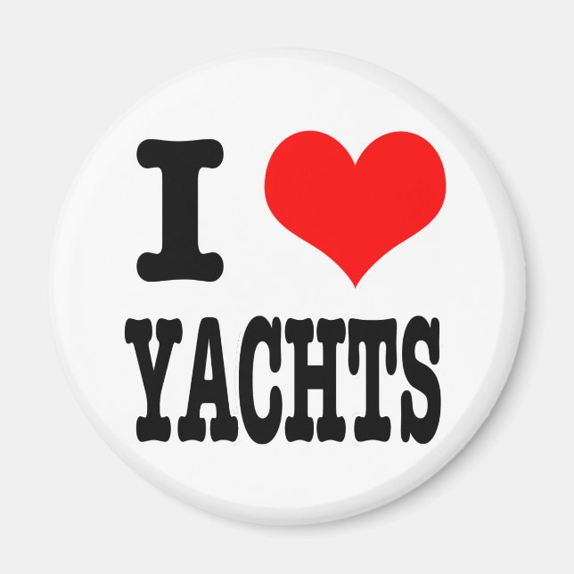 I HERZEN (LIEBE) JACHTS MAGNET (Vorne)