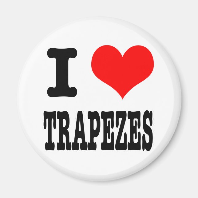 I HERZEN (LIEBE) TRAPEZES MAGNET (Vorne)
