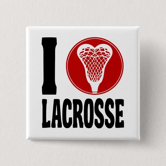 I HerzLacrosse Button (Vorderseite)