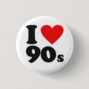 I Herzneunziger jahre Button