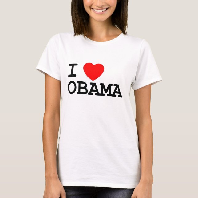 I Herzobama-T-Stück Frauen T-Shirt (Vorderseite)