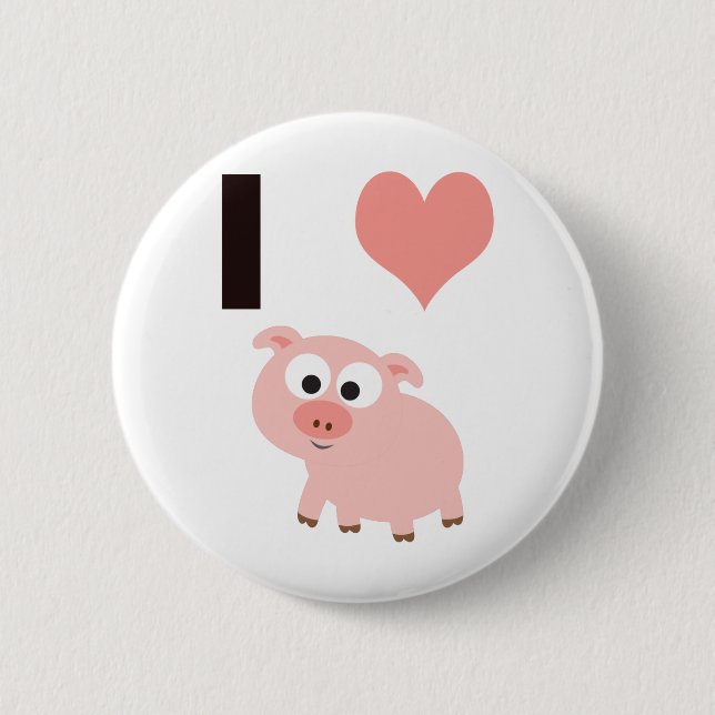 I Herzschweine Button (Vorderseite)