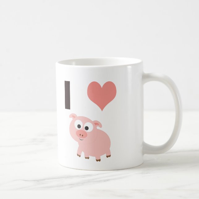 I Herzschweine Kaffeetasse (Rechts)