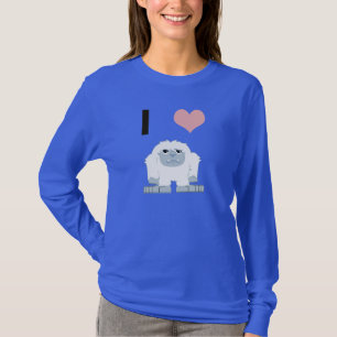 I Herzyeti-niedliches Cartoon-Schnee-Monster T-Shirt
