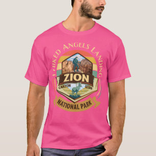 I Hiked Angels Landing Zion Retro Vintag Bighorn T-Shirt