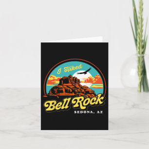 I Hikke Bell Rock Retro Sedona Arizona Vintag Hik Karte